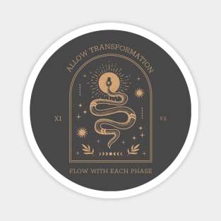 Transformation Mystical Spiritual Spirituality Flow Snake Magnet